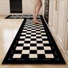 Plaid Kitchen Long Carpet Anti Oil And Anti Slip Quick Dry Floor Mat, Easy To Clean Carpet, Anti Fouling Foot Mat, Kitchen Floor
