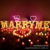LED Letter String Lights for Weddings, Proposals, Valentine's Day & Decorations