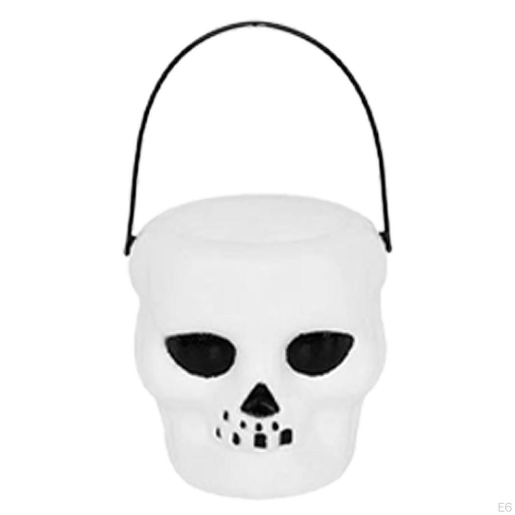 6 Pieces Candy Bucket with Handle Halloween Holder Pot Kettles Cups Pail Party Favors
