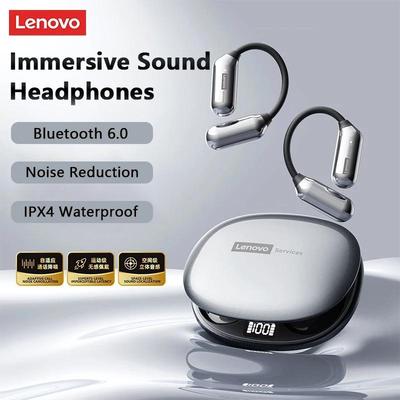 Nye Lenovo LE503 Trådløse Bluetooth 6.0 Hodetelefoner Touch Ørekrok Headset IPX4 Vanntett Sportsørepropper HiFi Stereo Lyd Lang Batteritid Ørepropper