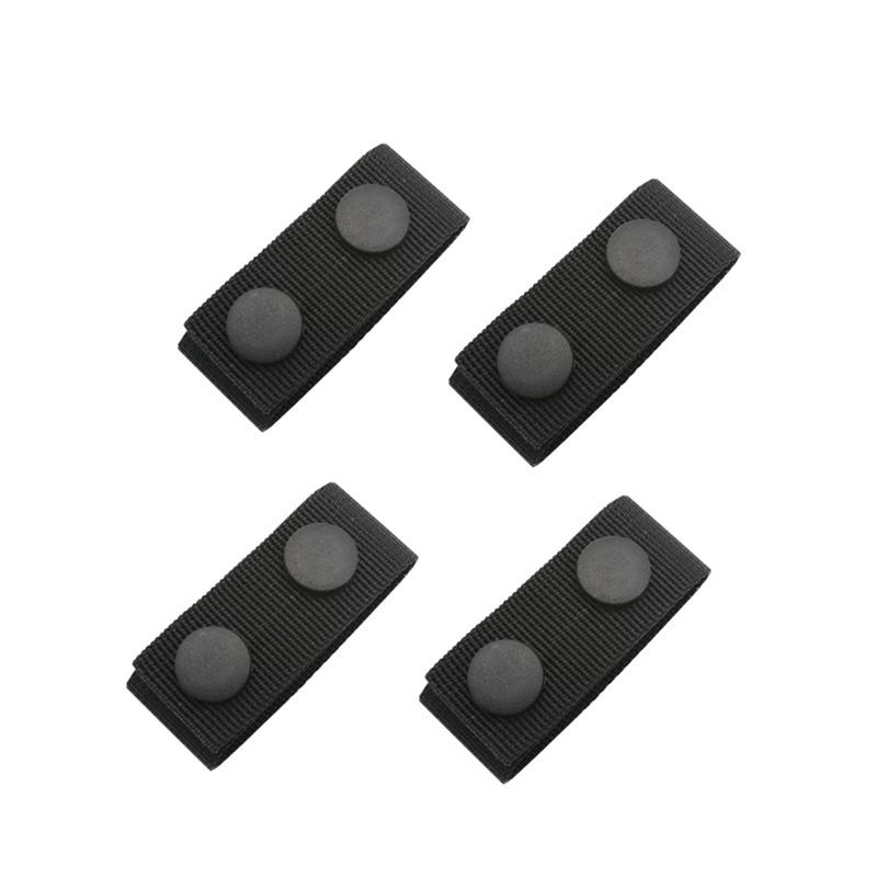 

4 шт. тактическая пряжка для ремня, прочный ремень, портативный ремень, военный ремень, аксессуары для снаряжения для спорта на открытом воздухе -- чёрный