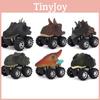 Set Of 6 Dinosaur Model Boomerang Cars Vibrant Mini Toy Gift For Kids