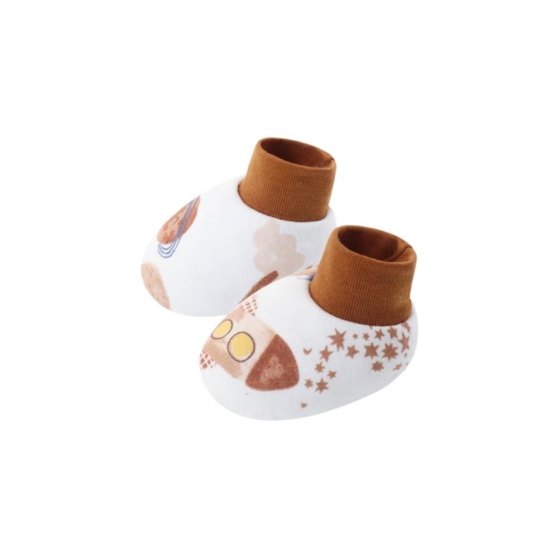 6 Pair Infant Cotton Socks Breathable Fabric Foot Cover Set Lovely Pattern Newborns Essential for Daily Comfort