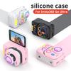 1pcs Silicone Protective Case For Insta360 Go Ultra Camera Cover Anti Dust Shock Resistant Accessories Set With Neck Strap Gift