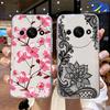 Handyhülle Romantisches Spitzenmuster Blume Für Xiaomi Redmi A5 A3 A1 A2 Plus 13 Note 9 9S Pro 12S 7 Klar Transparent Damen Hülle