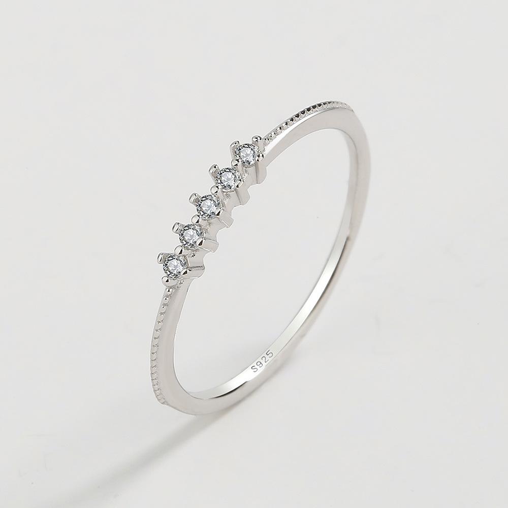 

Элегантное кольцо из стерлингового серебра 925 пробы в форме груши - Женское европейское и американское свадебное модное украшение в подарок Size 7