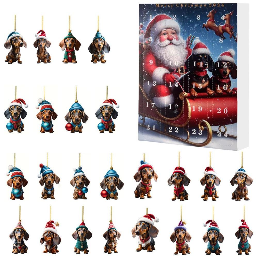 Christmas Hanging Ornament Ornament Advent Calendar 24 Days Christmas Countdown Calendar