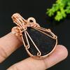 Natural Labradorite Gemstone Handmade Copper Wire Wrap Gift Pendant 2.36 i2O82