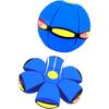 2-in-1 Magic Ball Toy - Transforming LED Bouncing Ball & Flying Saucer with 6 Colorful Lights - Glowing Boomerang Sphere for Outdoor Family Fun and