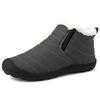 Men Snow Boots Outdoor Casual Sports Shoes Ankle Warm Plush Cotton Boots Comfortable Low Top Cotton Shoes Large Size Boots