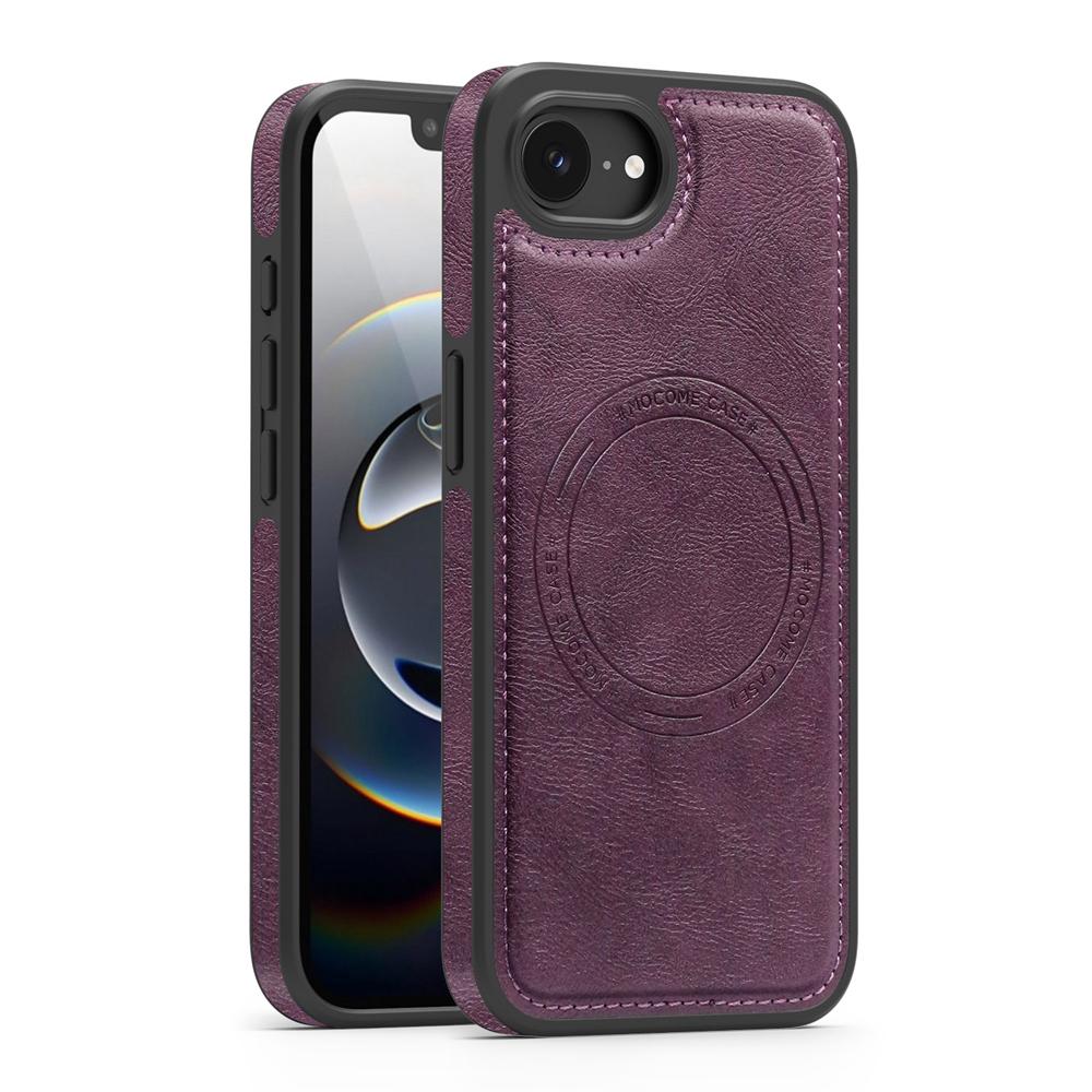 KEYSION Luxuriöse Retro PU-Lederhülle mit MagSafe für iPhone 17e 16e Magnetische stoßfeste Handy-Rückseite für iPhone 16e 17e 2026