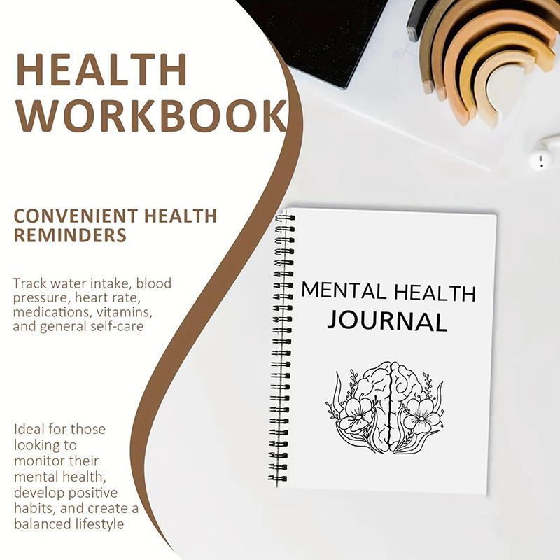 Mental Health Journal, Mental Health Planer, Wellness Arbeitsbuch, Therapie Arbeitsblatt, Angstbewältigung, Self Care Tracker
