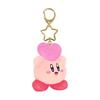 San-Ei Boeki Kirby Mini Mofu Mascot Keychain Friends Heart Throw - Mini Kirby Characters Appear As Fluffy Mascots with a Star-shaped Keyring.