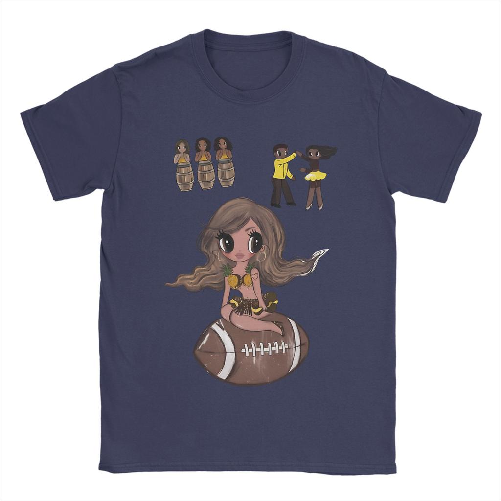 Karol G Chibi Latina Girl On Football With Dancer Characters Tshirt Summer Y2k Casual T Shirts Cotton Tshirt For Unisexs Tees