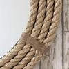 Wooden Rope Look Round Wall Mount Mirror Home Decoration, Living Room, Bedroom, Wall for Wash Basin