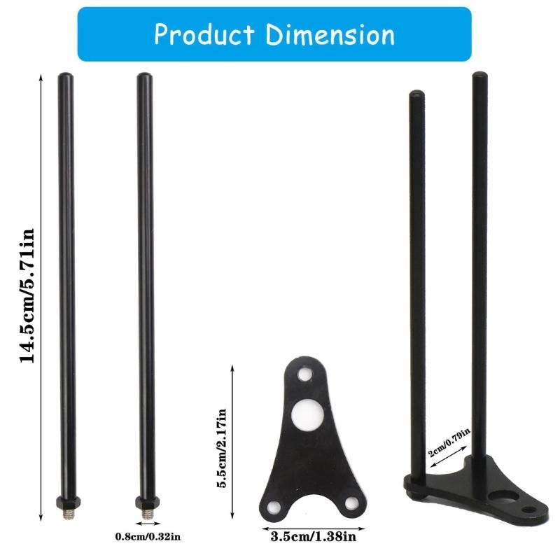 Aluminiumlegierungen Angel-Winddichter Stab Hakenstange Ohr-Angelrutenverbinder Anti-Fall-Hakenstange Angelgerät Langlebig