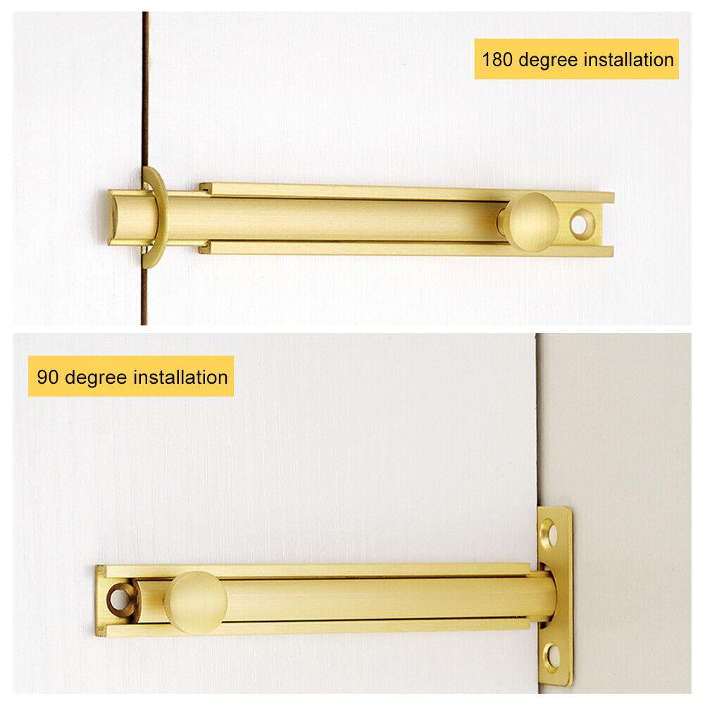 1 Set Barn Slide Bolt Door Latch Lock Bathroom Security Door Latch Lock  With Screw Home Hardware Accessories
