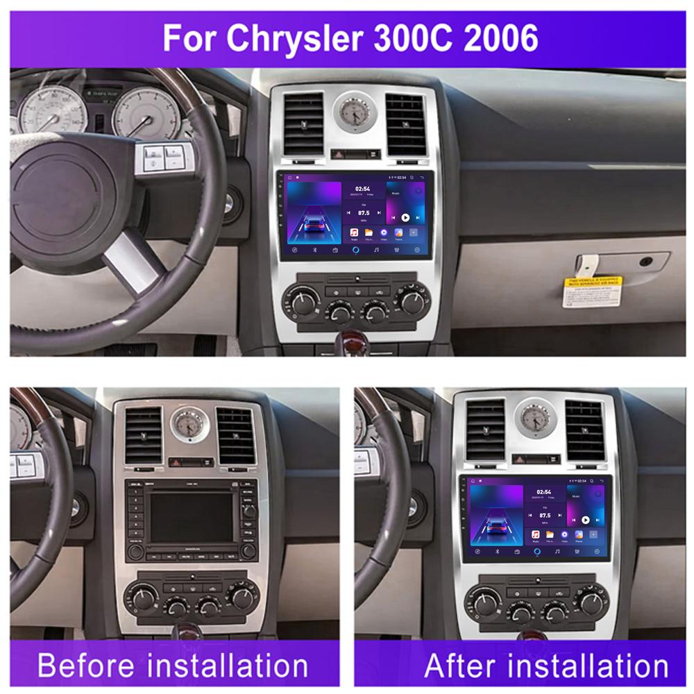 Android Car-Play Car Radio For Chrysler Aspen 300C 2004-2011 Multimedia Player Head Unit Stereo GPS Navigation BT WIFI,2+64GB