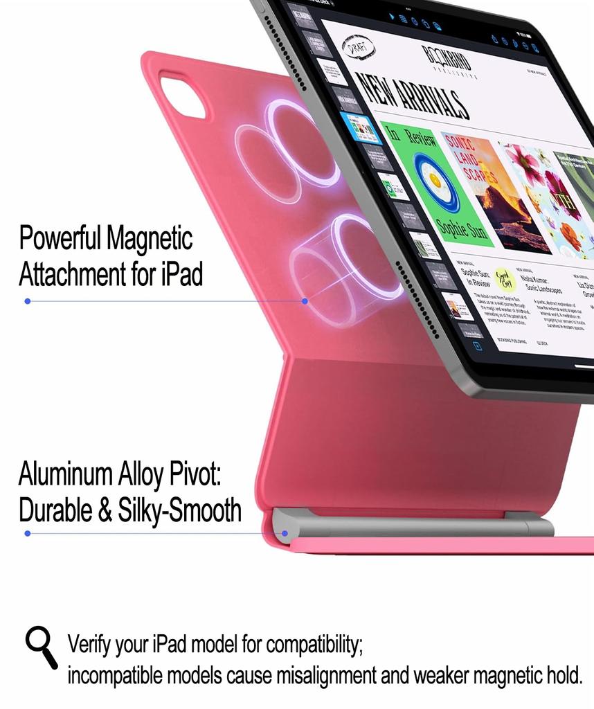 Magic Style Case Keyboard for iPad 11th Generation 11 inch A16 A3354 A3355 for iPad 10th Gen 10.9 A2696 A2757 Cover