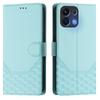 For Oppo K13 5G Case Imprinted Honeycomb RFID Blocking Leather Phone Cover with Strap
