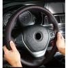 Microfiber Leather Fashion Sports Hand-sewn Steering Wheel Cover DIY Braid Needles Thread Car Grips Four Seasons Applicable