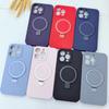 For iPhone 13 Pro Case Compatible with MagSafe Liquid Silicone Ring Kickstand Phone Cover