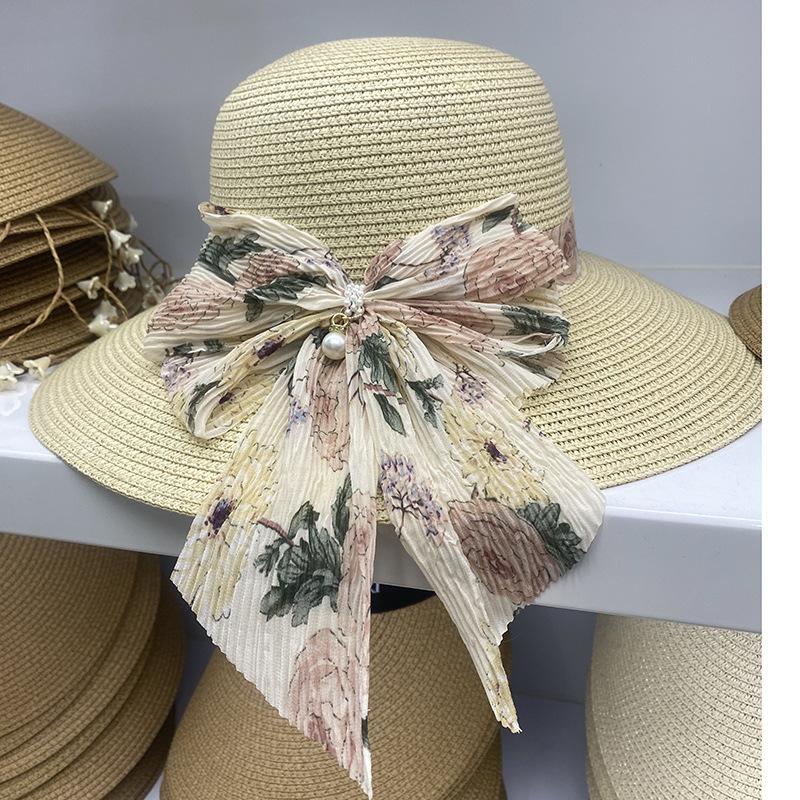 New Grass Hat Women's Summer Vacation Beach Hat Sun Sunshade Hat