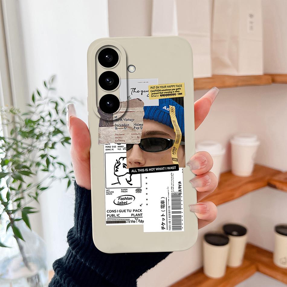 For Samsung S26 Ultra Phone Case For Galaxy S26 Plus Cute Astronaut Liquid Silicone Full Coverage Anti Drop Soft Durable Bumper