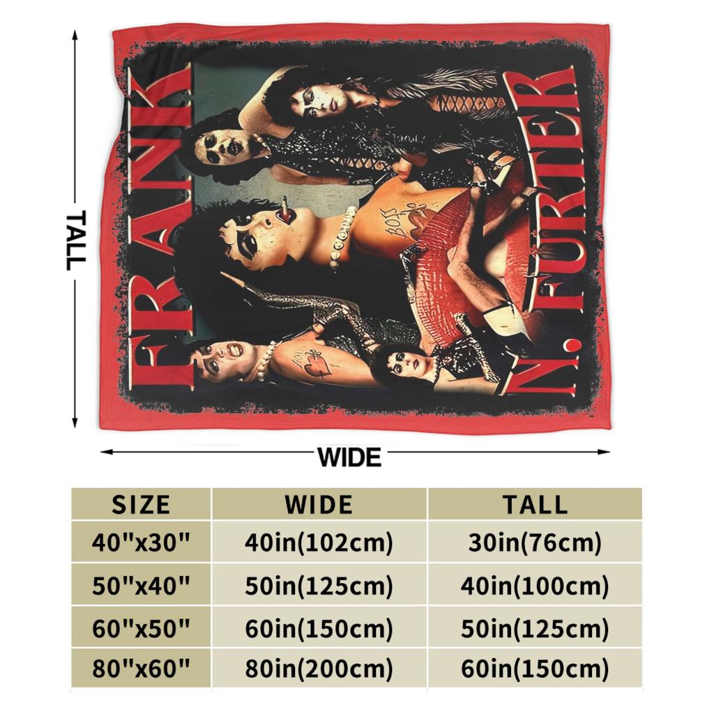 Frank N Furter Blanket Fleece Decoration The Rockys Horror Picture Show Super Warm Throw Blankets for Home Travel Bedding Throws