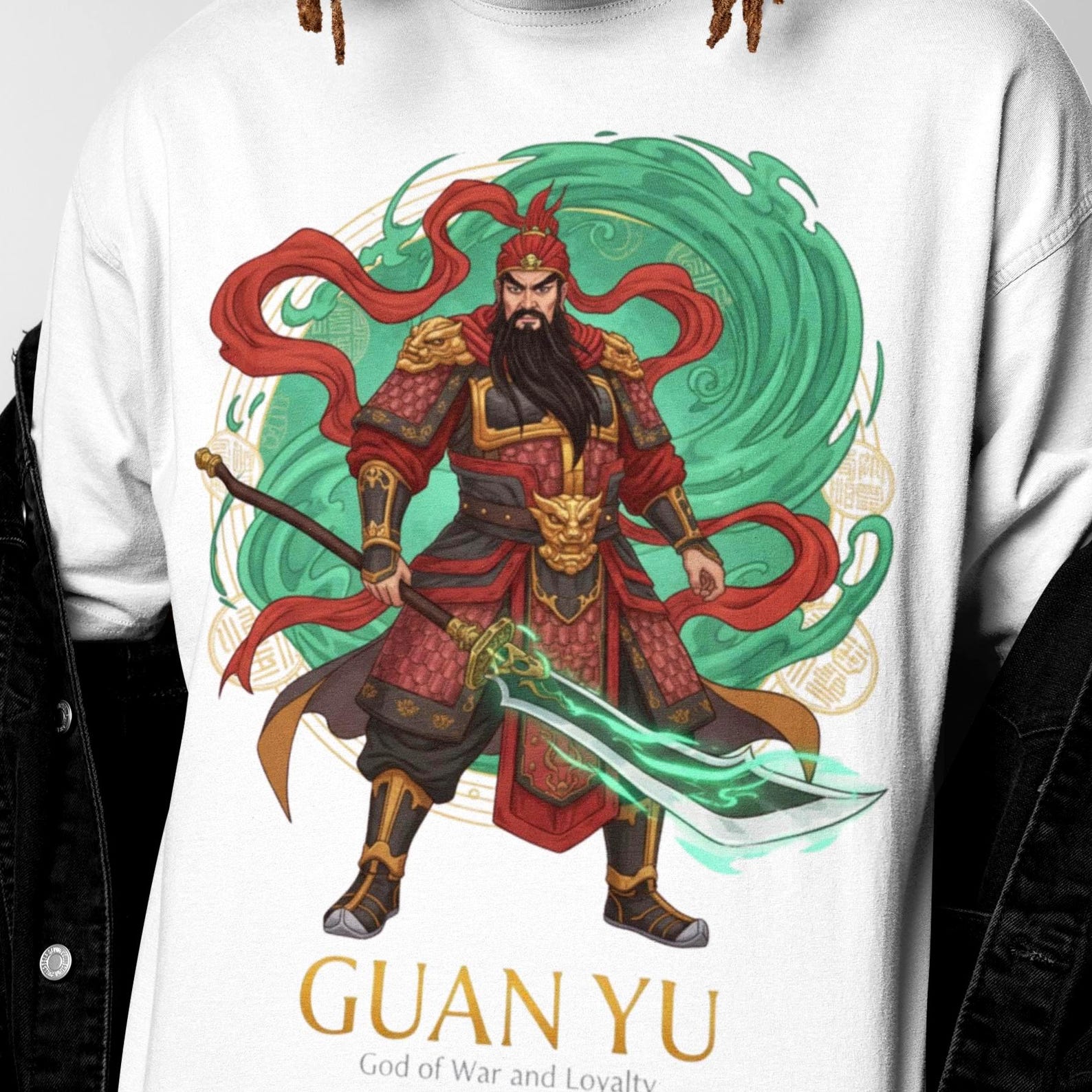 Guan Yu T-Shirt | Chinese Mythology | Vintage Chinese God Tee 2XL