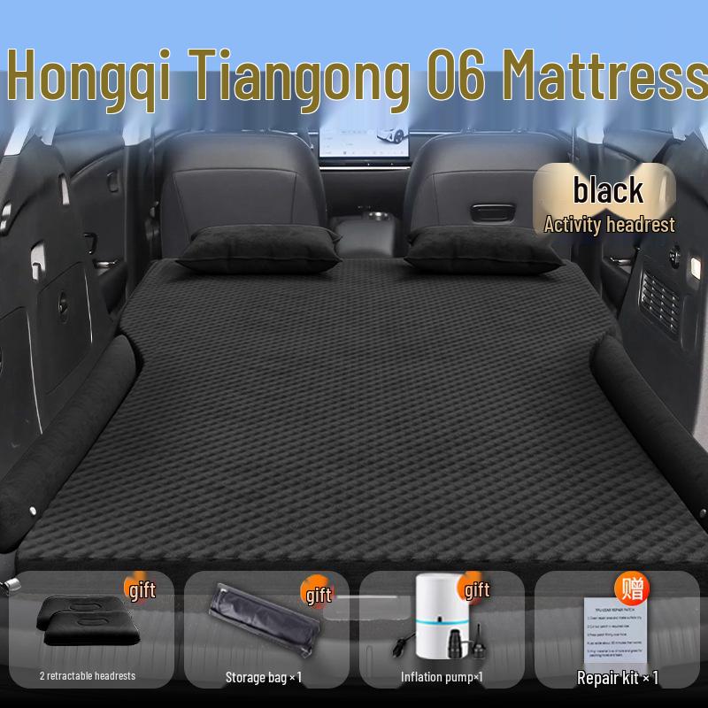 Inflatable Sleeping Pad for Hongqi Tiangong 06: Rear Seat & Trunk Air Mattress