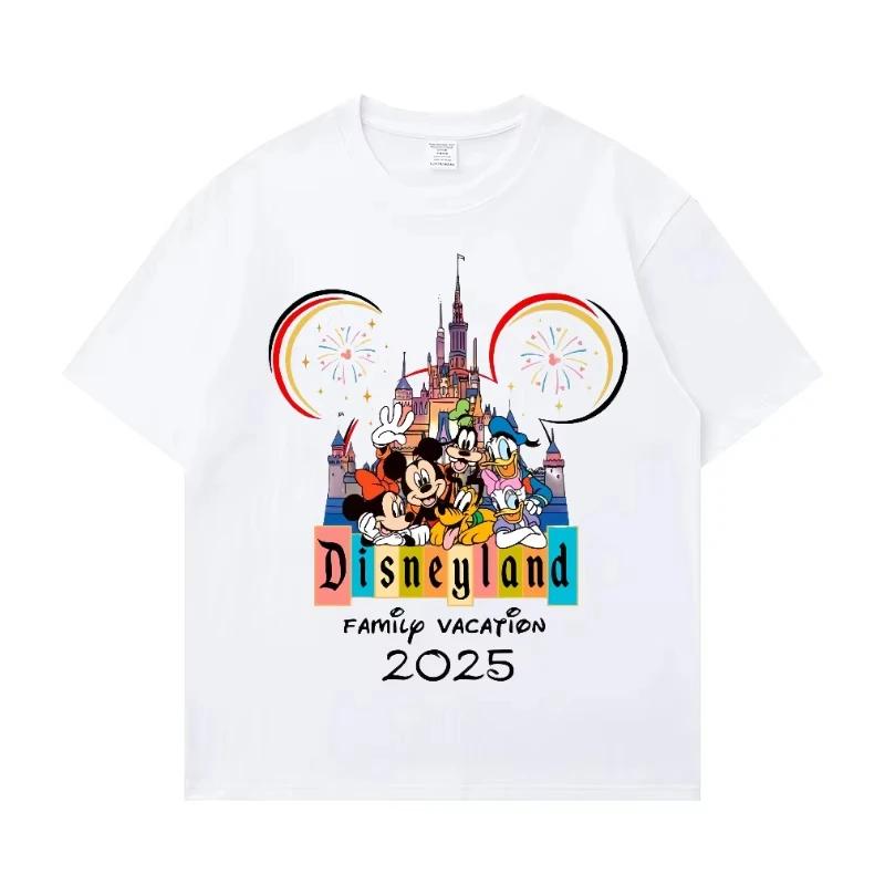 Cotton T Shirt 2025land Family TripPrint Summer Autumn Family Matching Outfits Parentchild Oversize Girls Tee S