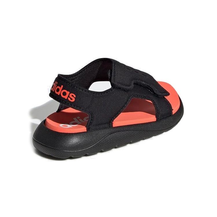 Adidas Comfort Sandal Comfortable Versatile Toddler Shoes Baby Shoes Black Red EG2229