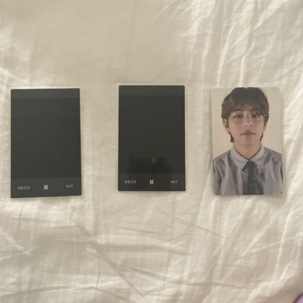 [USED] BTS Taehyung Polaroid Photo Deco Kit Cheki Trading Card Photo V Tae
