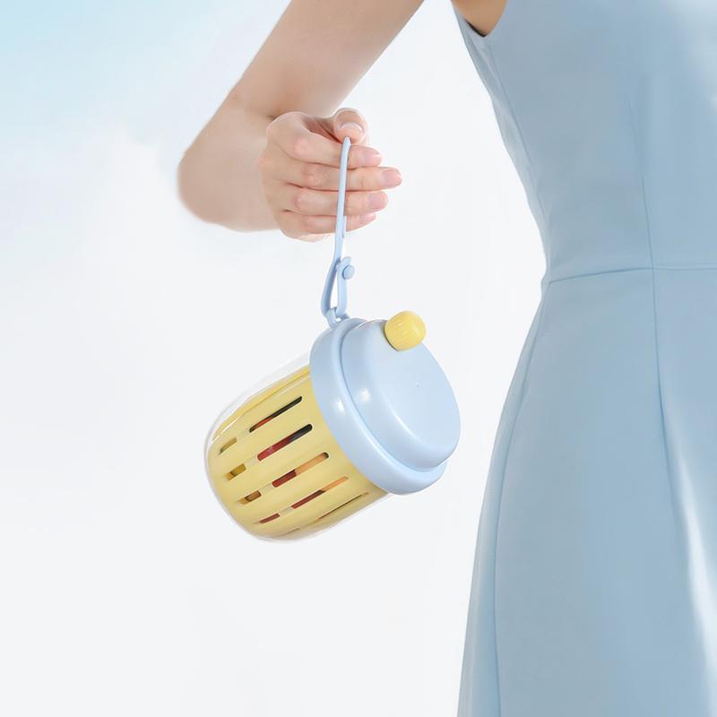 Portable Fruit Salad Cup Oatmeal Cup Fresh-Keeping Cup With Fork Office Breakfast Cup Double Layer Can Drain And Keep Fresh