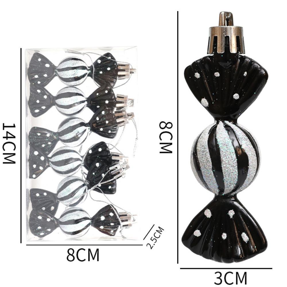 Christmas Decorations, Mini Round Candies, Christmas Tree Ornaments, Electroplated Plastic, Painted Balls, Candy Pendants, Props