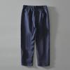 Mens Linen Casual Pants With Drawstring For Summer Comfort And Breathability
