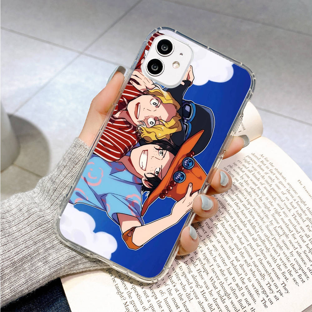 Case for Samsung A04 A14 A23 A34 A54 M23 M33 M52 M53 Realme 10 9 C30S C35 C55 VIVO Y02S Y21 Y51 X80 Pro Transparent Cover WI48 One Piece Brother