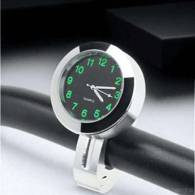 Aluminum Housing Handlebar Mount Clock Waterproof Luminous Clock  Bicycle Mounting