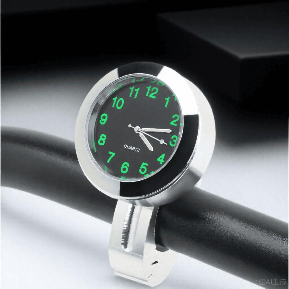Aluminum Housing Motorcycle Quartz Watch Waterproof Luminous Clock  Scooter Application