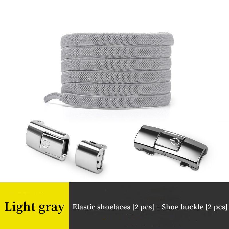 1 para leniwa klamra do sznurowadła elastyczna elastyczna mężczyźni i kobiety poszerzona płaska sznurówka nie muszą wiązać stałego artefaktu