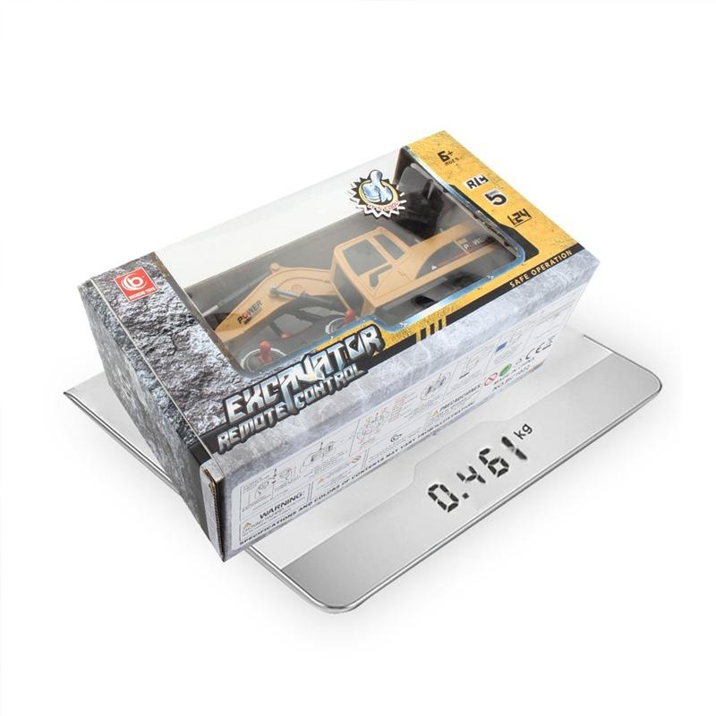 1:24 9CH Multifunctional RC Bulldozer Crawler Type Plastic Shovel Engineering Forklift Heavy Excavator Toy Gifts for Kids