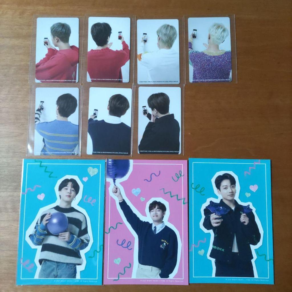 [USED] BTS W Membership Renewal Bonus Trading Card Survey Winning Postcard
