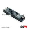 Ultra-Thin Black King Kong LED Transformer: 220V-12V/24V Power Supply for Low Voltage LED Strip