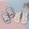 Girls’ Sandals, Summer New Arrival, Bow and Rhinestone Open-Toe Children’s Princess Shoes, Older Kids’ Stylish Beach Sandals