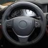 Hand-Stitched Black Artificial Leather Car Steering Wheel Cover for BMW 520i 528i 2012 - 2014 730Li 740Li 750Li F10