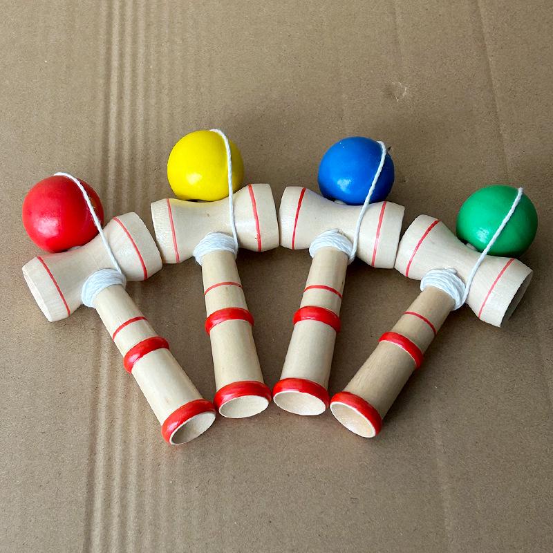 Jade Sword Kendama: Popular Japanese Skill Toy for Indoor & Outdoor Fun—Perfect for Adults and Children To Enhance Balance and Coordination.