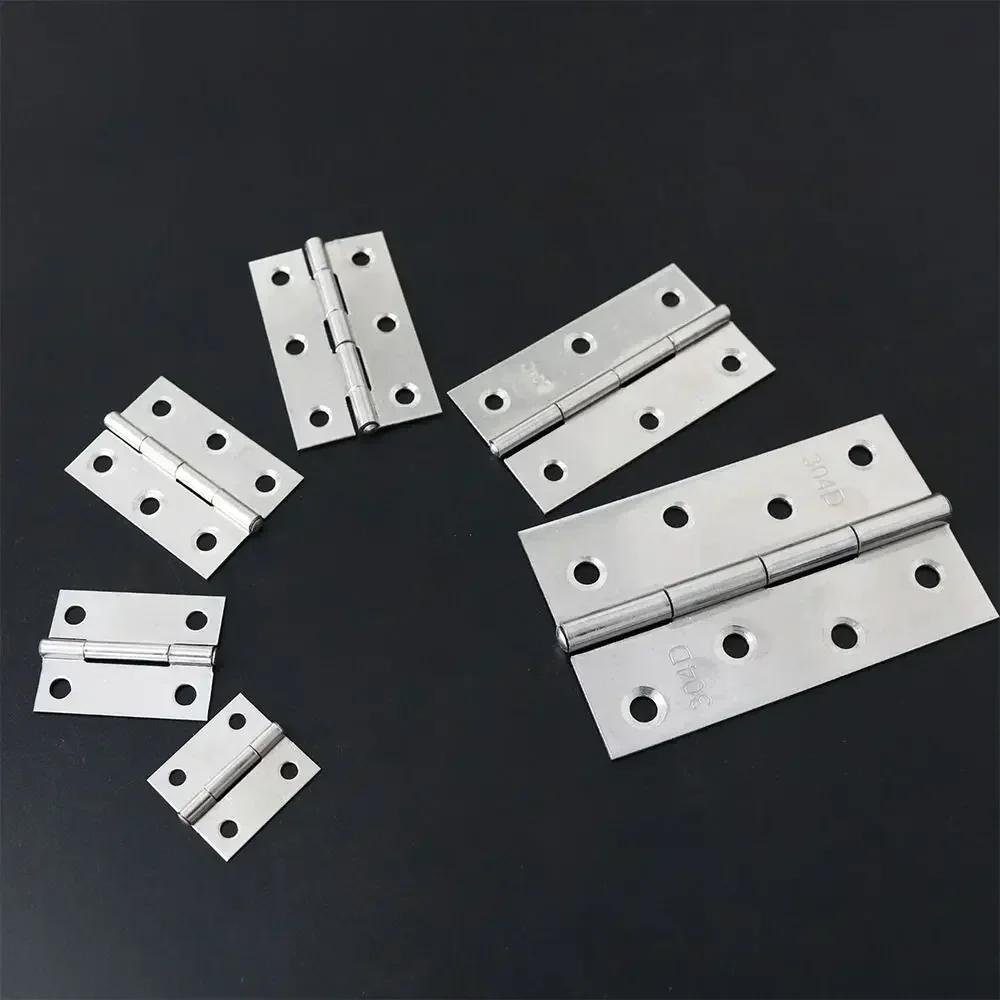 201 Stainless Steel Door Hinges 1/1.5/2/2.5/3 Inch Folding Aluminum Core Cross Hinge Window Accessories Furniture Hardware