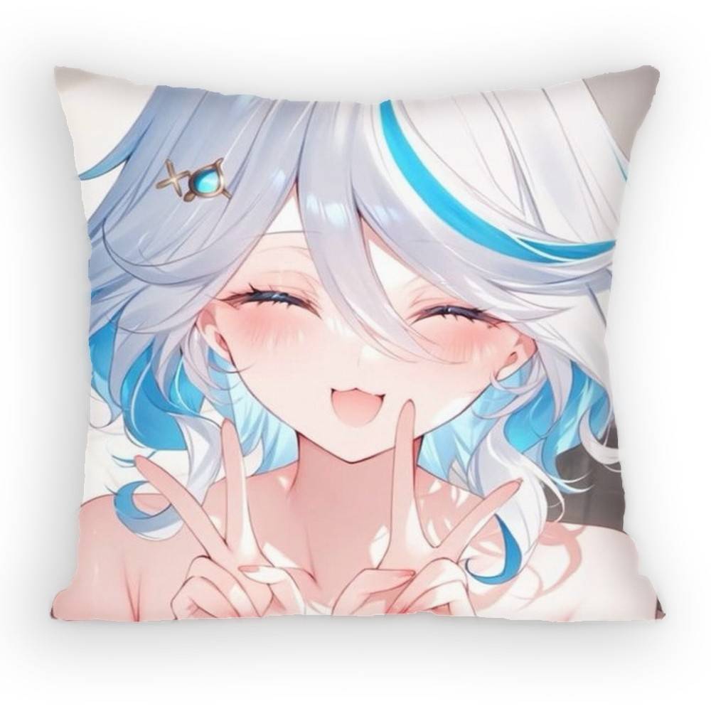 Hydro Archon of Fontaine Furina Pillow Case Antidustmite Pillowcase Invisible zipper silky short plush Sofa cushion cover