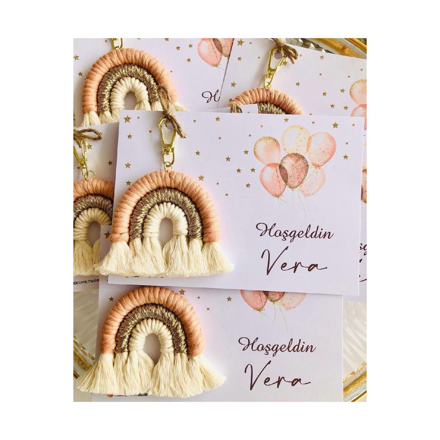 

Подарочный брелок макраме Радуга 20 шт.